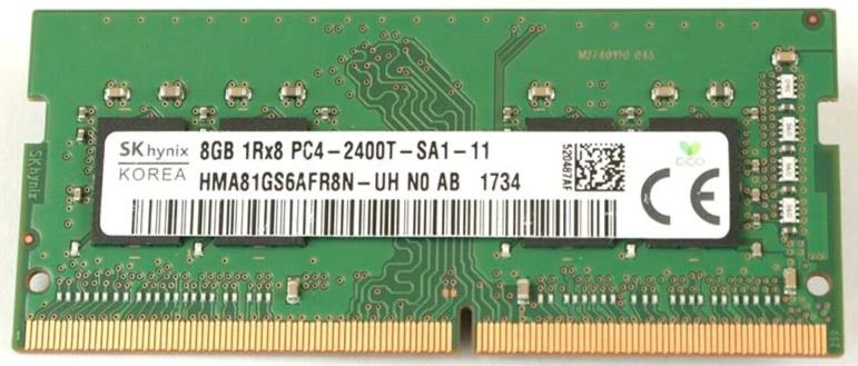 HMA81GS6AFR8N-UH - SK Hynix 1x 8GB DDR4-2400 SODIMM PC4-19200T-S Single  Rank x8 Module