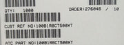 100B1R8BT500XT ATC100B1R8BT500XT 1.8PF 500V 1210 COO:USA