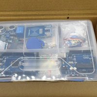 arduino Starter Kit UNO r3 with MEGA 2560/UNO R3 /Lcd1602 I2C /Hc-sr04/HC-SR501/RC522/SG90/ Dupont cable in plastic box