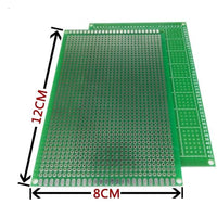 98-20 free shipping 2pcs 8x12cm  single Side Prototype PCB Universal Printed Circuit Board