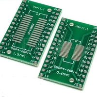 10PCS TSSOP28 SSOP28 SOP28 to DIP28 Transfer Board DIP Pin Board Pitch Adapter
