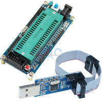 AVR ATMEGA16 Minimum System Board ATmega32 Development Board + USB ISP USBasp Programmer For ATMEL
