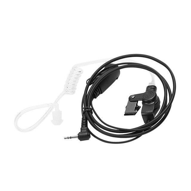 1 Pin Covert Acoustic Tube Earpiece Surveillance Headset With Ptt & Mic For Motorola Two Way Radio Walkie Talkies