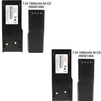 2X RB MOT HNN8148 18900mAh Ni-MH Two-Way Radio Battery for Motorola RADIUS P110