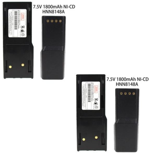 2X RB MOT HNN8148 18900mAh Ni-MH Two-Way Radio Battery for Motorola RADIUS P110