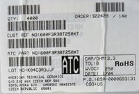 600F3R3BT250XT ATC600F3R3BT250XT 3.3PF 250V 0805 COO:USA