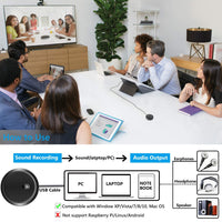 USB Conference Microphone, Omnidirectional voice pickup