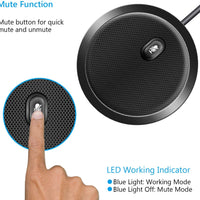 USB Conference Microphone, Omnidirectional voice pickup