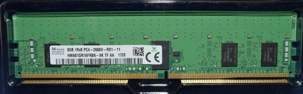 SK Hynix HMA81GR7AFR8N-VK 8GB DDR4 2666Mhz PC4-21300 1RX8 CL19 1.2V 288-PIN DIMM 1.2V memory module for Server