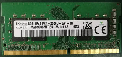 SK Hynix HMA81GS6MFR8N-VJ 8GB  8G DDR4 2666  1RX8 PC4-2666U-SA1-10 1.2V for Laptop