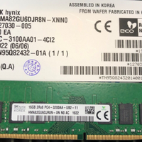 SK Hynix HMA82GU6DJR8N-XN 16GB DDR4 3200MHz 2Rx8 PC4-25600 non-ECC Unbuffered CL22 288-Pin DIMM 1.2V Memory Module for Desktop