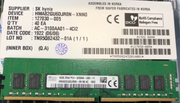 SK Hynix HMA82GU6DJR8N-XN 16GB DDR4 3200MHz 2Rx8 PC4-25600 non-ECC Unbuffered CL22 288-Pin DIMM 1.2V Memory Module for Desktop