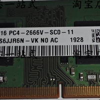 SK Hynix HMA851S6JJR6N-VK 4GB DDR4 2666Mhz PC4-21300 1.2v 1Rx16 288Pin SODIMM For Single Memory Ram for Laptop