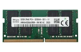 SK Hynix HMAA4GS6AJR8N-XN 32GB DDR4 3200Mhz PC4-25600 1.2v 2Rx8 288Pin Unbuffered NON-ECC SODIMM CL22 For Single Memory Ram for Laptop
