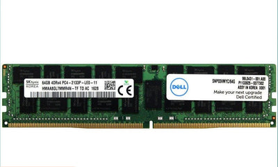 SK Hynix HMAA8GL7MMR4N-TF SNP03VMYC/64G 64GB DDR4 2133Mhz PC4-17000 Registered ECC CL15 288-Pin LRDIMM 1.2V Memory Module for DELL Server