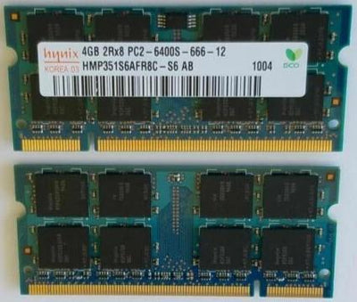 SK Hynix HMP351S6AFR8C-S6 4GB DDR2 800MHz non-ECC Unbuffered CL6 200-Pin SoDimm memory module for ThinkPad SL400 T61 X61 R61 T61P Laptop compatible 667