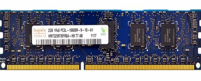 HMT325R7BFR8A-H9 2GB DDR3 1333MHz PC3-10600 ECC Registered CL9 240-Pin DIMM 1.35V Memory Module for Server
