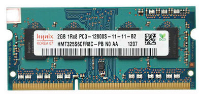 SKHynix HMT325S6CFR8C-PB Hynix 2GB DDR3 1600MHz PC3-12800 non-ECC Unbuffered CL11 204-Pin SoDimm Memory Module for Laptop