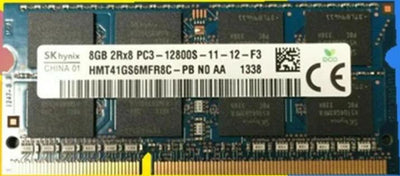 SK Hynix HMT41GS6MFR8C-PB 8GB DDR3 1600 2RX8 PC3-12800S For Thinkpad L430 L460 L520 W520 W530 for Laptop