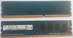 SK Hynix HMT451U6BFR8C-PB Hynix 4GB PC3-12800 non-ECC Unbuffered CL11 240-Pin DIMM Memory Module Desktop