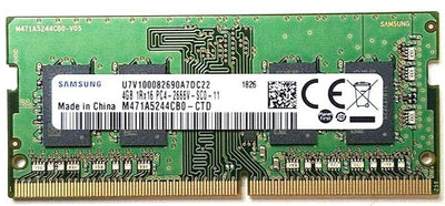 Samsung M471A5244CB0-CTD 4GB DDR4 2666MHz PC4-21300 non-ECC Unbuffered CL19 260-Pin SoDimm 1.2V Memory Module for Laptop