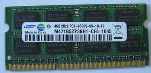 Samsung M471B5273BH1-CF8 4GB DDR3 1066MHZ 2RX8 PC3-8500 ECC Registered CL7 204-Pin SODIMM Memory Module for Laptop