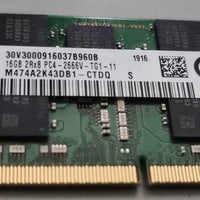 SAMSUNG M474A2K43DB1-CTD 16GB DDR4 2666MHz PC4-21300 ECC Unbuffered CL19 260-Pin SoDimm 1.2V Dual Rank Memory Module For Server Synology DS1618+ DS1819+ DS2419+