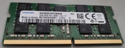 SAMSUNG M474A2K43DB1-CTD 16GB DDR4 2666MHz PC4-21300 ECC Unbuffered CL19 260-Pin SoDimm 1.2V Dual Rank Memory Module For Server Synology DS1618+ DS1819+ DS2419+