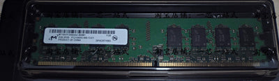 MICRON MT16HTF25664AZ-800M1 DDR2 2GB 800Mhz 2Rx8 PC2-6400 DDR2-800MHz non-ECC Unbuffered CL6 240-Pin DIMM 1.8V Memory module for Desktop