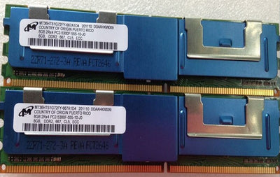 Micron MT36HTS1G75FY-667A1 8GB DDR2 667Mhz 2RX4 PC2-5300 ECC Registered CL5 240-Pin DIMM Memory Module for server