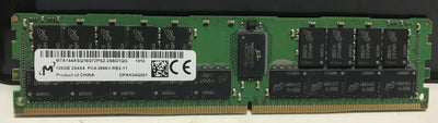 Micron MTA144ASQ16G72PSZ-2S6G1 128GB DDR4 2666MHz 2S4RX4 PC4-21300 Registered ECC CL19 288-Pin DIMM 1.2V Memory Module For Server