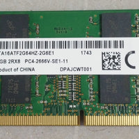 Micron DDR4 2666MHZ 16G 2RX8 PC4-2400T-SE1-11 SO-DIMM MTA16ATF2G64HZ-2G6E1 for Laptop - a2zmemory