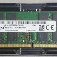 DDR4 2666MHZ 16G 2RX8 PC4-2400T-SE1-11 SO-DIMM MTA16ATF2G64HZ-2G6E1