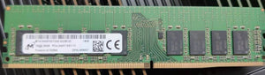 MICRON MTA18ASF2G72AZ-2G3B1ZI 16GB DDR4 2400MHz PC4-19200 ECC Unbuffered CL17 288-Pin DIMM 1.2V Memory module for Server