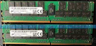 MTA72ASS8G72LZ-2G6B2QG Micron 64GB DDR4 2666MHz PC4-21300 Registered ECC CL19 288-Pin Load Reduced DIMM 1.2V Quad Rank Memory Module for server
