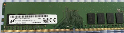 MICRON MTA8ATF1G64AZ-3G2J1 DDR4 8GB 3200Mhz 1Rx8 PC4-25600 DDR4-3200MHz non-ECC Unbuffered CL23 288-Pin UDIMM 1.2V Memory module for Desktop