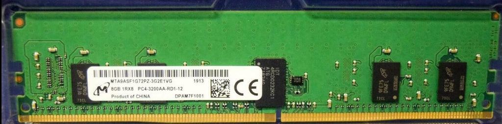 Micron Server Memory Micron Server Ram MTA9ASF1G72PZ-3G2E1 8GB 3200Mhz DDR4 PC4-25600 1Rx8 ...
