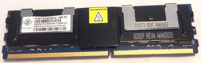 NANYA NT4GT72U4ND1BD-3C 4GB DDR2 677Mhz 2Rx4 PC2-5300 ECC Registered CL5 240-Pin DIMM Memory Module for server