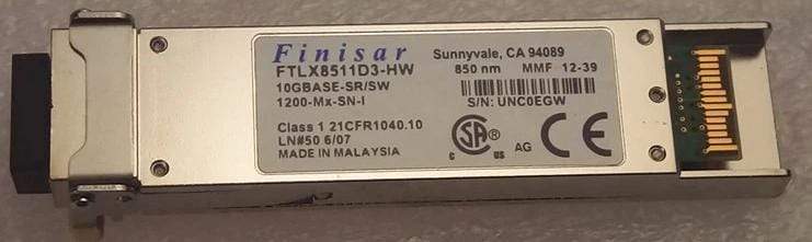 Finisar FTLX8511D3-HW XFP 10G 850NM 0.3KM