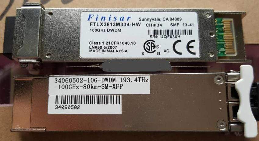 FTLX3813M334-HW 10G-DWDM-193.4THZ-100GHZ-80KM-XFP