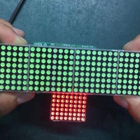 MAX7219 Dot Matrix Module Microcontroller 4 In One Display with 5P Line 4 in 1 Red/Green