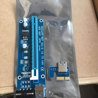 PCI-E Express Powered Riser Card W/ USB 3.0 extender Cable 1x to 16x Monero