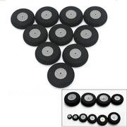 10pcs/lot High quality Airplane Wheels 30mm 40mm 55mm 65mm 75mm Airplane sponge wheels