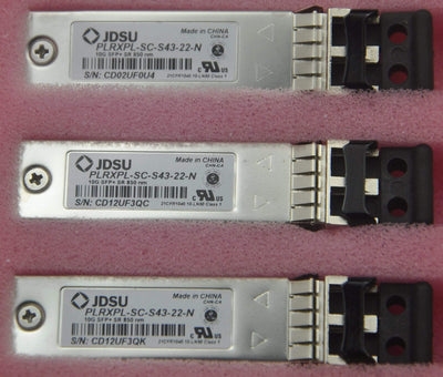 JDSU PLRXPL-SC-S43-22-N 10G-850NM-0.3KM-SFP+