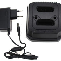 1Pcs 2-Bank EU US Desktop Li-ion Battery Charger For Motorola MTP850 Two Way Radio Battery