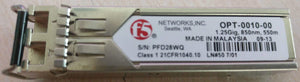 OPT-0010-00 1.25G-850NM-550M Networks