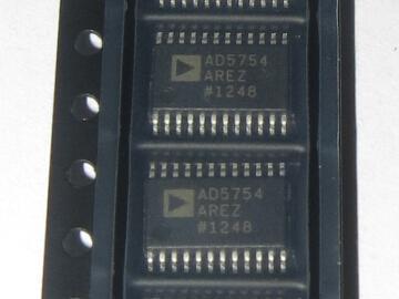 AD5754AREZ DAC 4-CH Resistor-String 16-bit Automotive 24-Pin TSSOP EP Tube